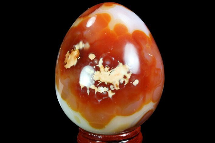 Colorful Carnelian Agate Egg - Madagascar #98547